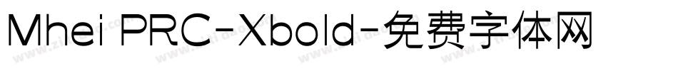 Mhei PRC-Xbold字体转换